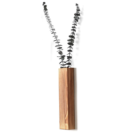 Wood Wall Planter Wall Decor for Artificial Flower Plants Wooden Plant Holders Wall Plant Pocket Vase Hanging for Living Room Be