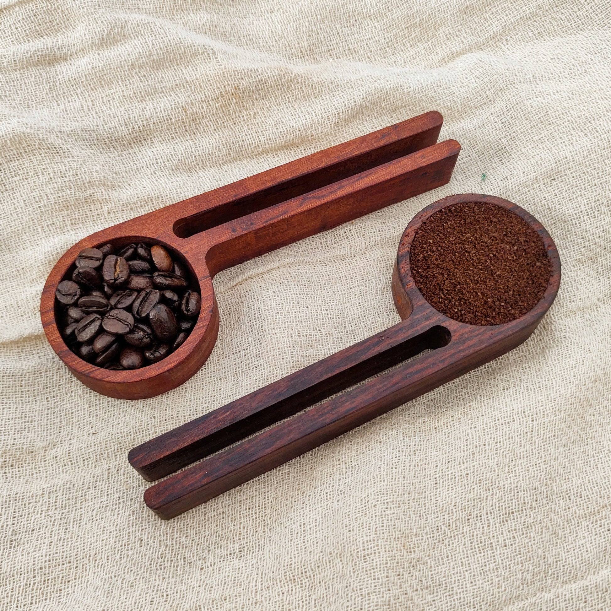 Coffee Scoop Coffee Bag Clip Coffee Gift Reclaimed Exotic Wood Coffee Lovers Unique Gift