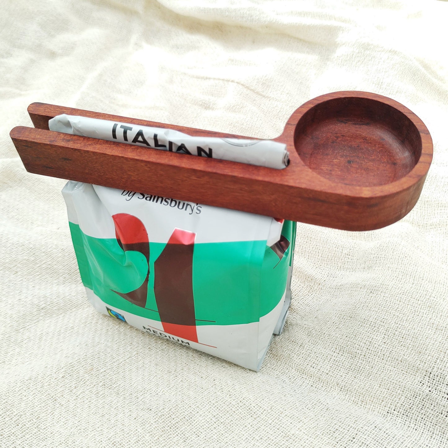 Coffee Scoop Coffee Bag Clip Coffee Gift Reclaimed Exotic Wood Coffee Lovers Unique Gift